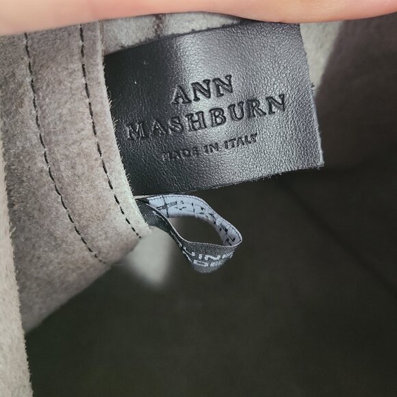 Ann Mashburn Bucket Bag Leather Leopard Print Pony Hair Purse Italy - Picture 4 of 7